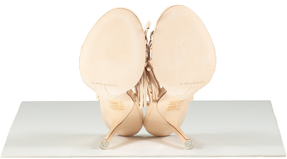 Black Suede Studio Pink Leandra Blush Leather Heels UK 5 EU 38 👠