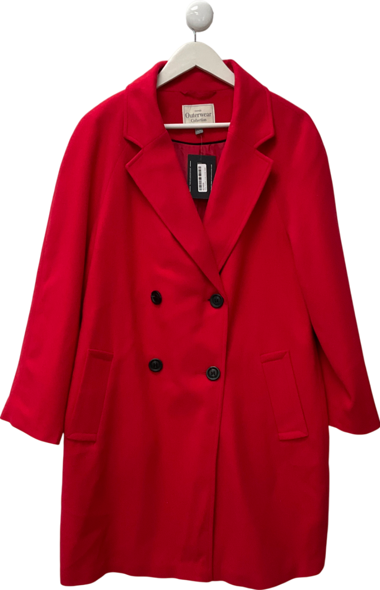George Red Longline Formal Coat UK 14