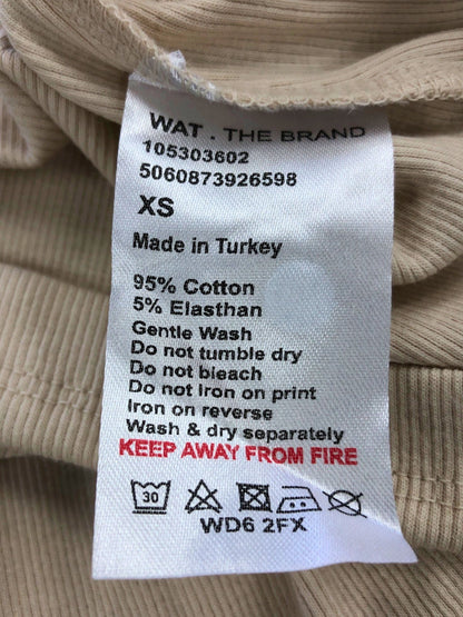 Wat. The Brand Birch Womenswear Ribbed Vest XS