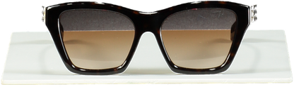 Burberry Brown Arden Tortoiseshell Square Sunglasses BE4391 in Case & Box