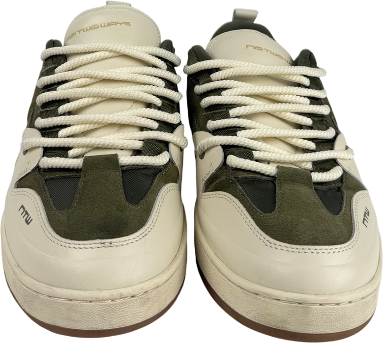 No two ways Cream Vault Kaki Trainers UK 9 EU 43 👞