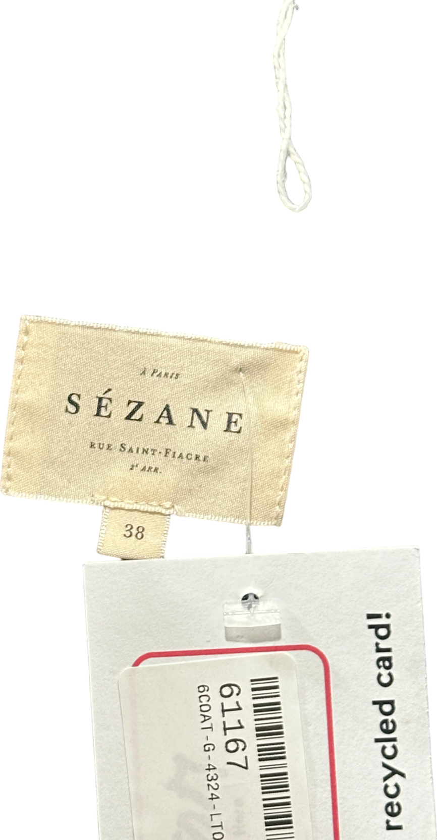 Sézane Grey Double-Breasted Blazer UK 10