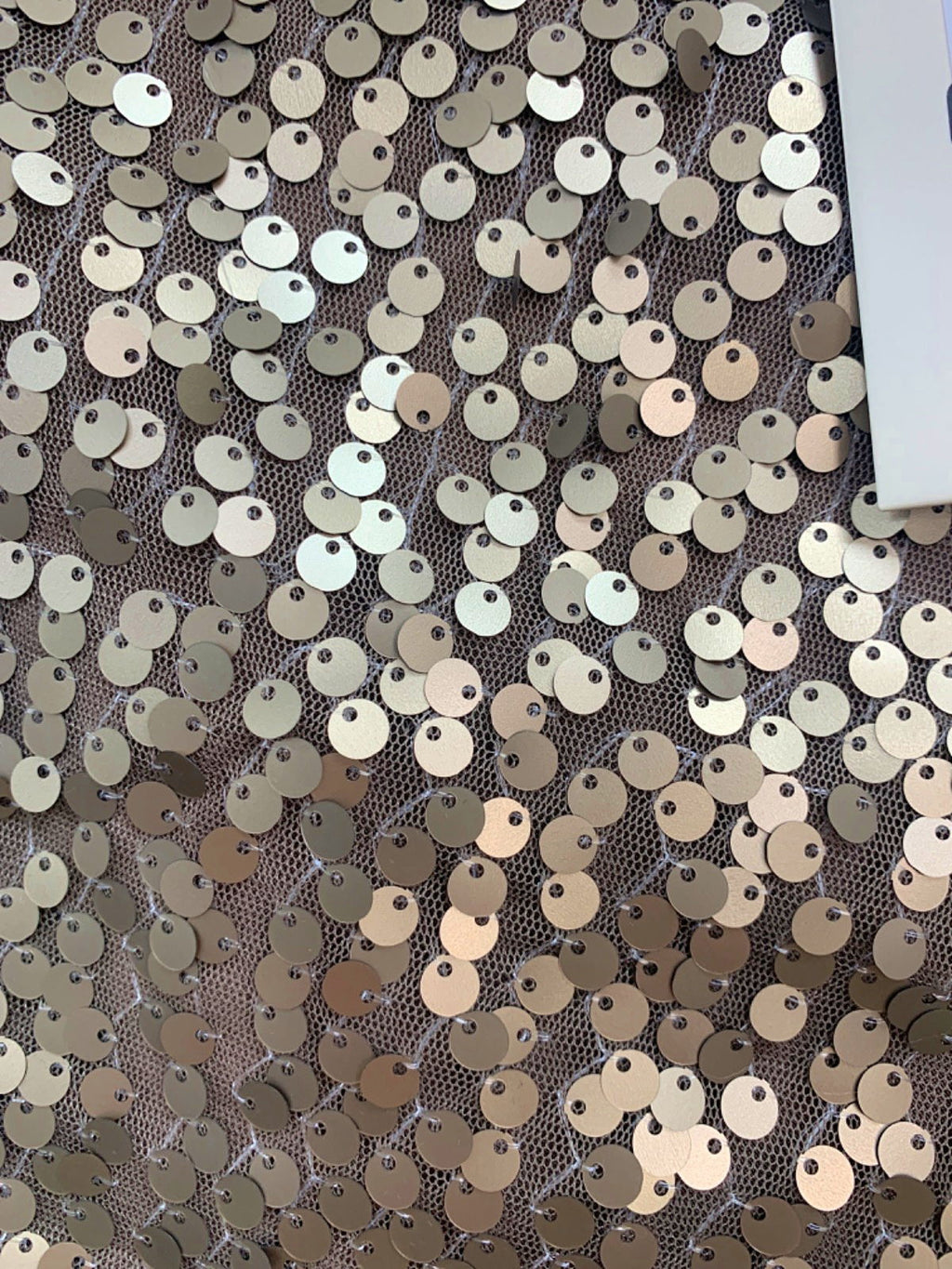 Mars The Label Brown Keyhole Sequin Set Skirt UK 8