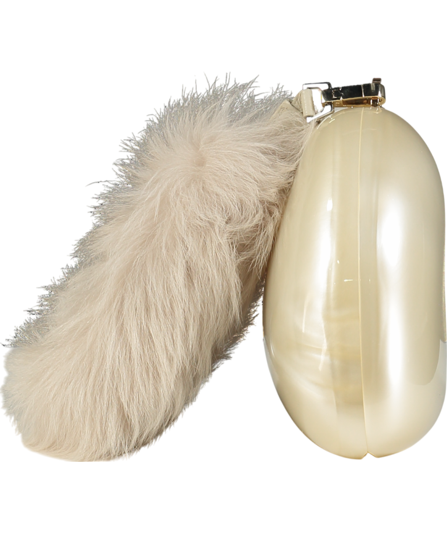 Stone & Mason Cream The Fluffy Pearl Stone Bag
