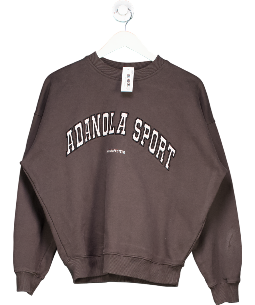 Adanola Brown As Oversized Sweatshirt UK XS