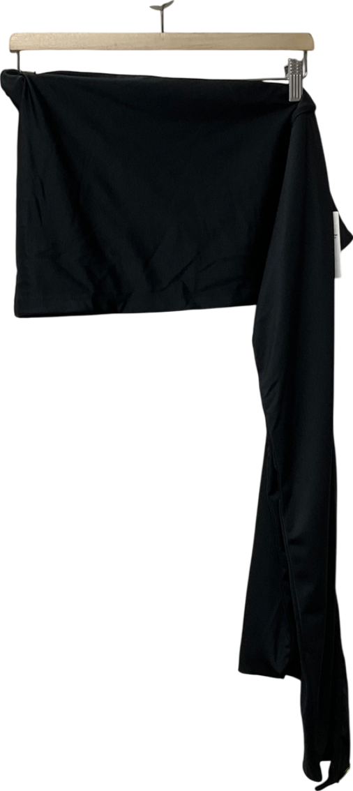 cultira Black Draped Swim Skirt UK S