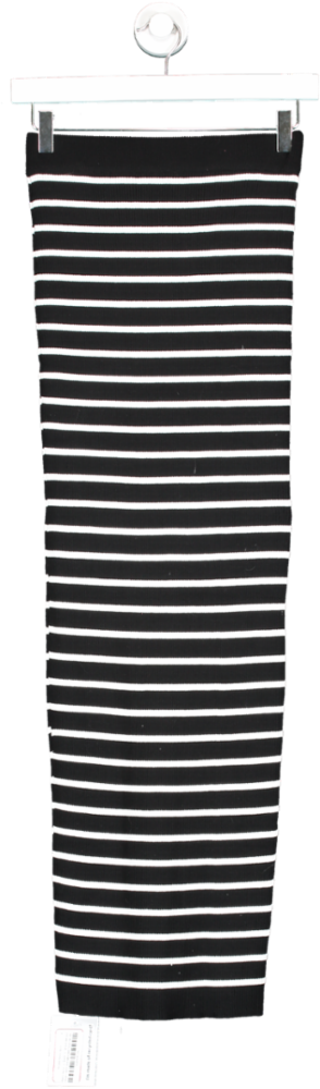 Moocci Paris Black Striped Pencil Skirt UK S/M