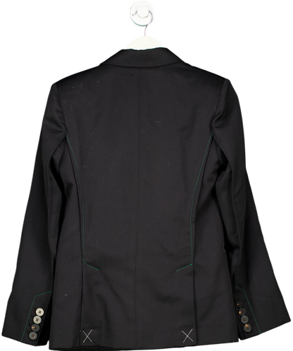 Attire The Studio Black 100% Wool Blazer UK XS