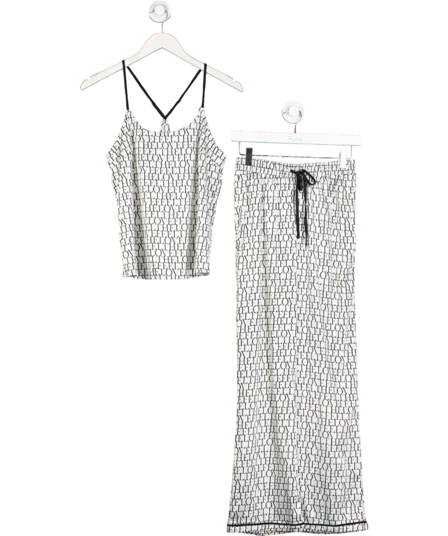 boux avenue White Feel The Love Pyjama Set UK 8