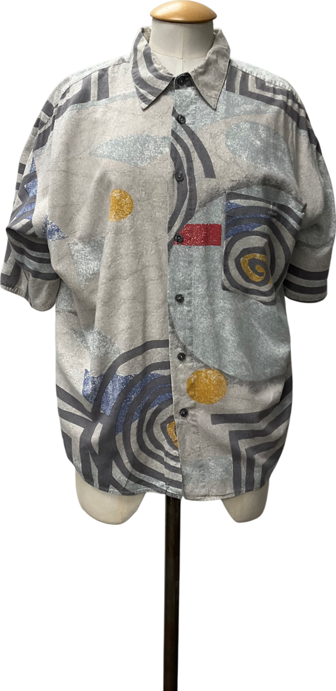 Via cortesa Grey Vintage Shirt UK XXL