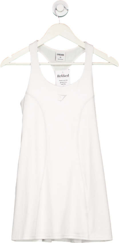 Gymshark White Racerback Tank Top UK XS