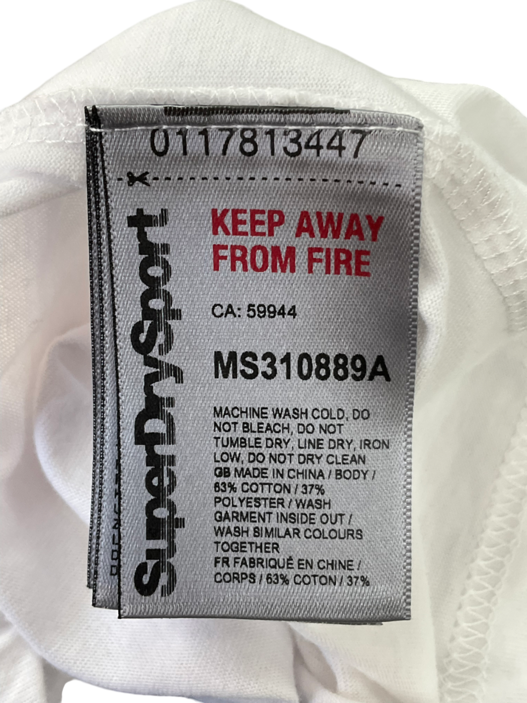 Superdry White Tank Top UK L