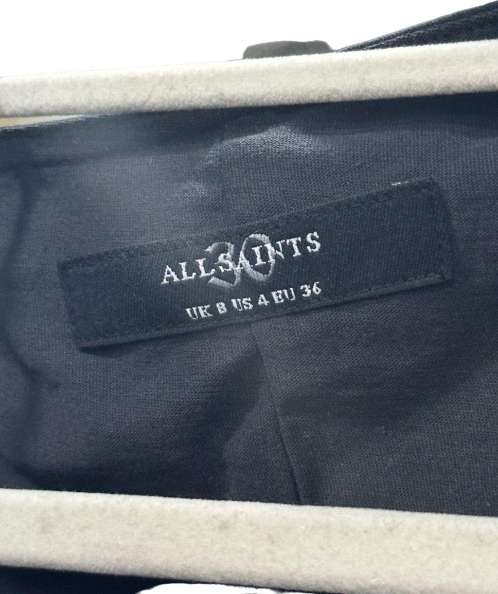 AllSaints Black Umbra Dress UK 8