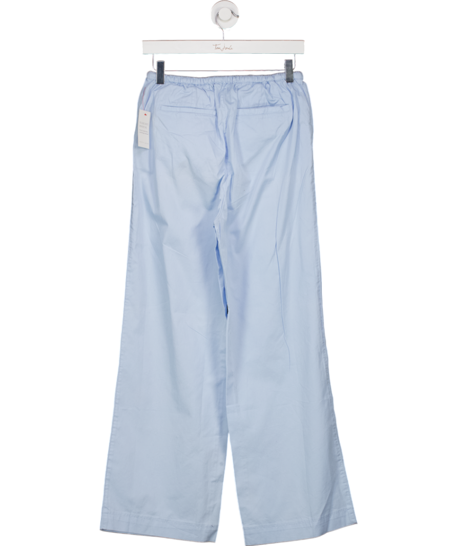 PRETTY LAVISH Blue Ryleigh Cotton Trousers UK 8
