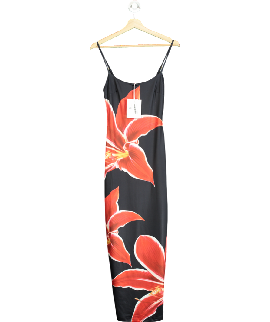 Runaway The Label Black Deia Midi Dress UK XS