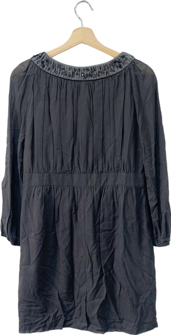 Boden Grey Embellished Neckline Dress UK 12