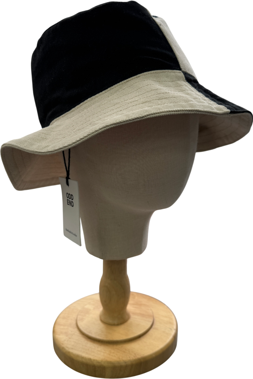 Odd End Studio London Black / Ivory Denim Bucket Hat One Size
