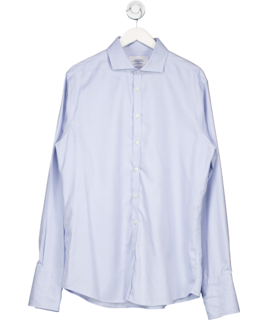 Charles Tyrwhitt Blue Non Iron Extra Slim Fit Shirt UK XL