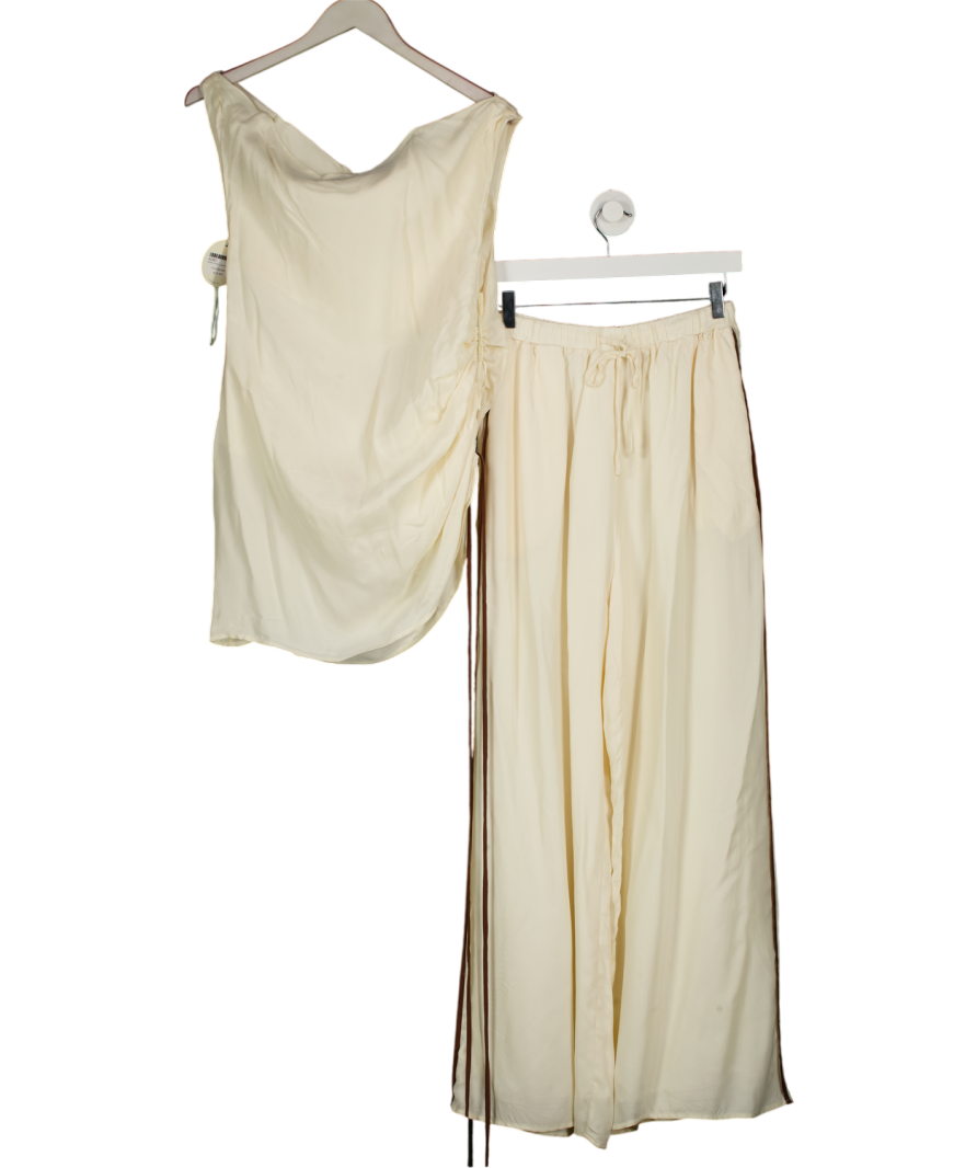 VRG GRL Cream Lara Tunic Top And Trousers UK 8