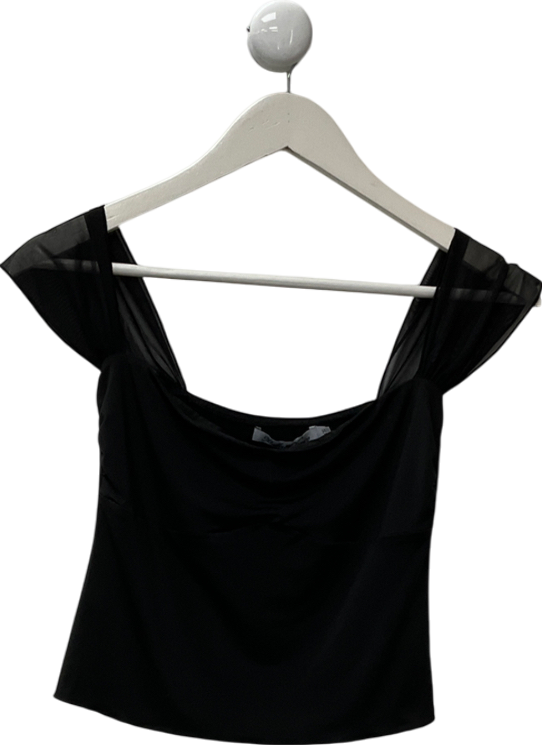 bella venice Black Daisy Blouse UK XS