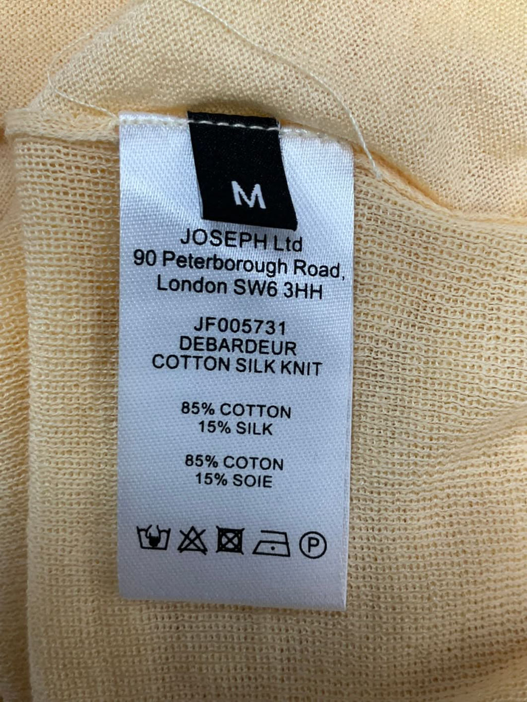 Joseph Yellow Knit Tank Top UK M