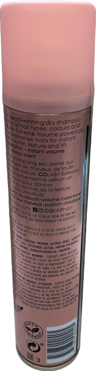 Colab Dry Shampoo Extreme Volume 200ml