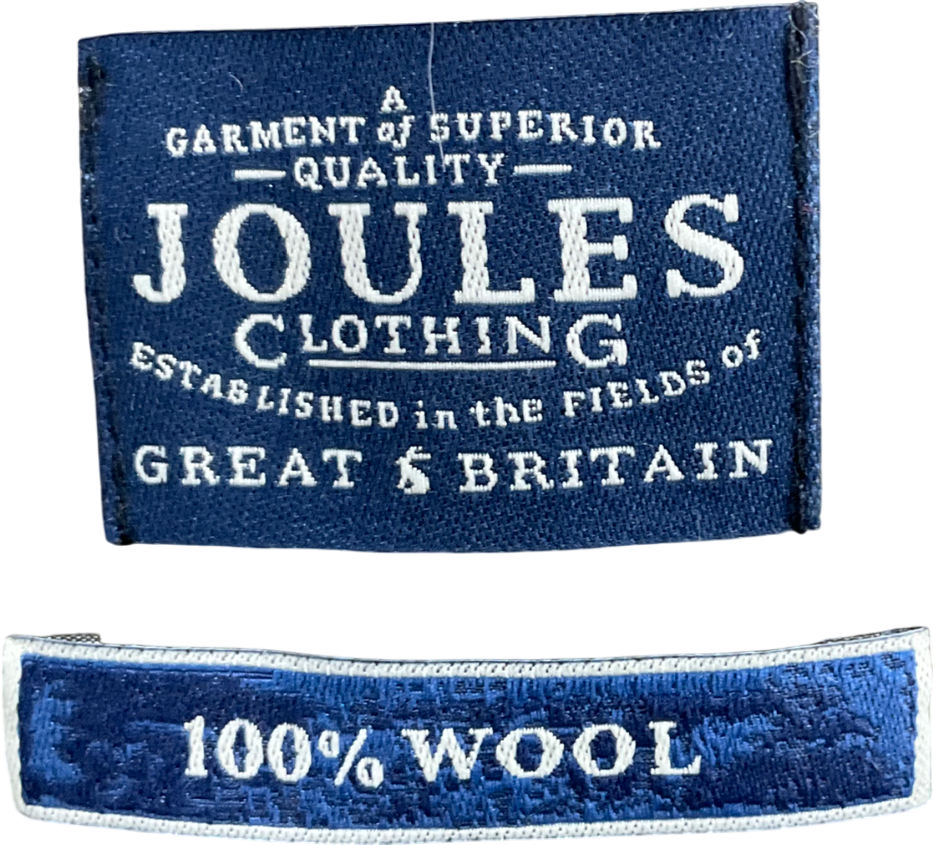 joules Green Wool Tartan Scarf One Size