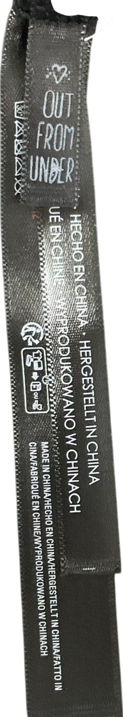 Urban Outfitters Black Out From Under Sheer Lace Bodysuit UK L