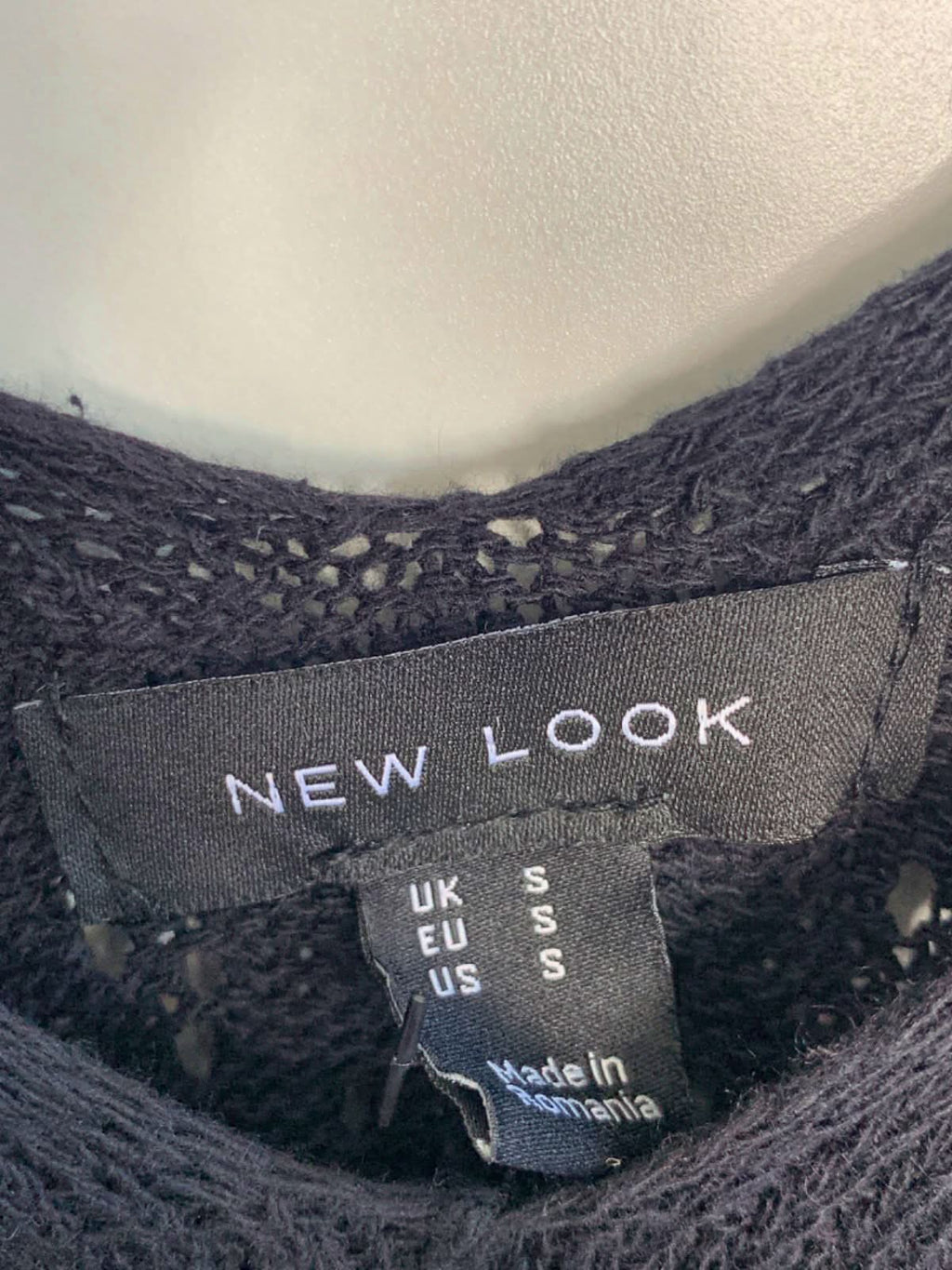 New Look Black Crochet Maxi Dress S