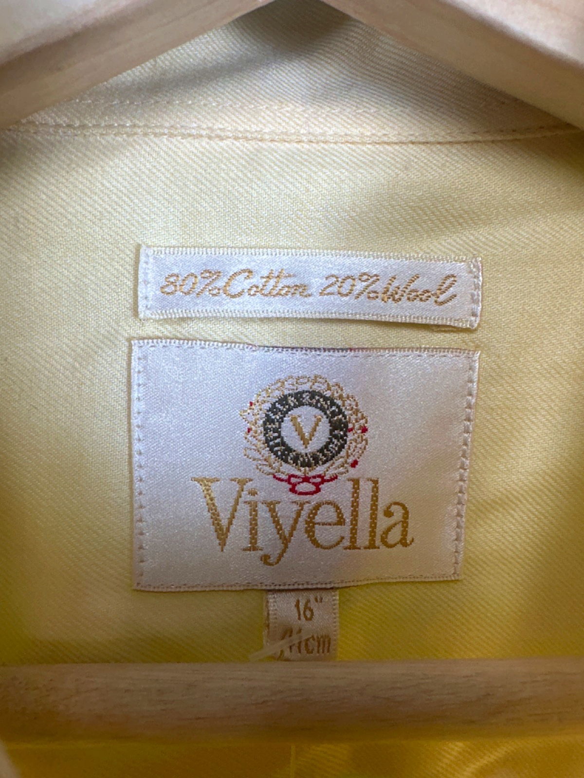 Viyella Cream Long Sleeve Shirt UK L