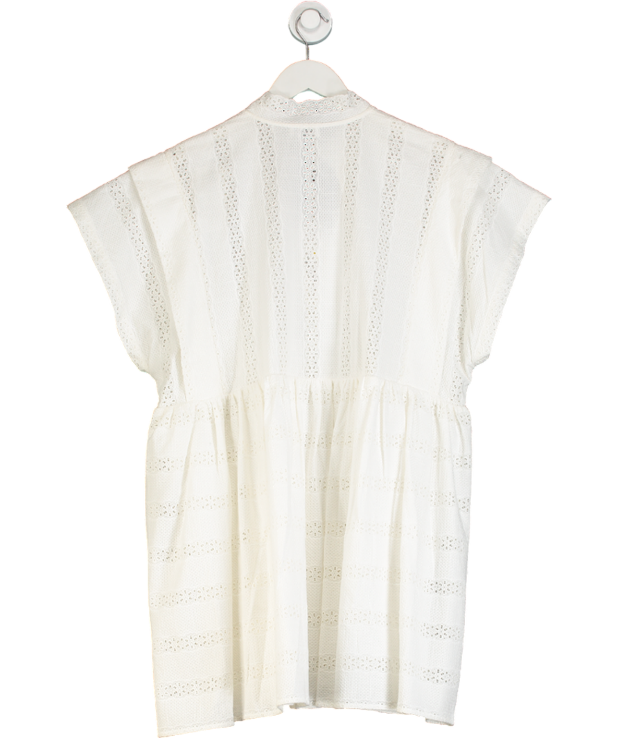 Claudie Pierlot Ecru Guipure lace dress UK 12