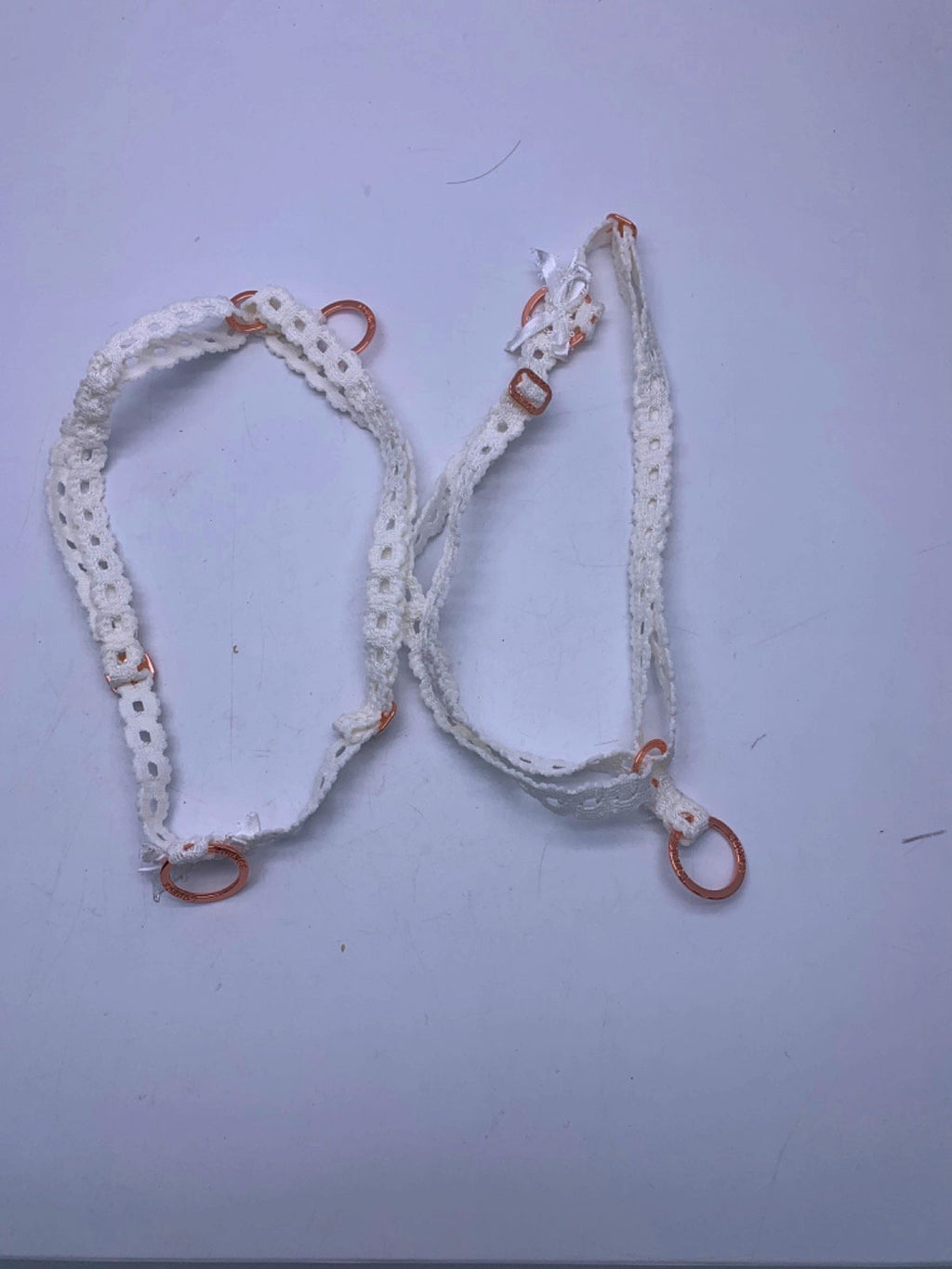 Lounge White Imogen Lace Garter Belt Medium