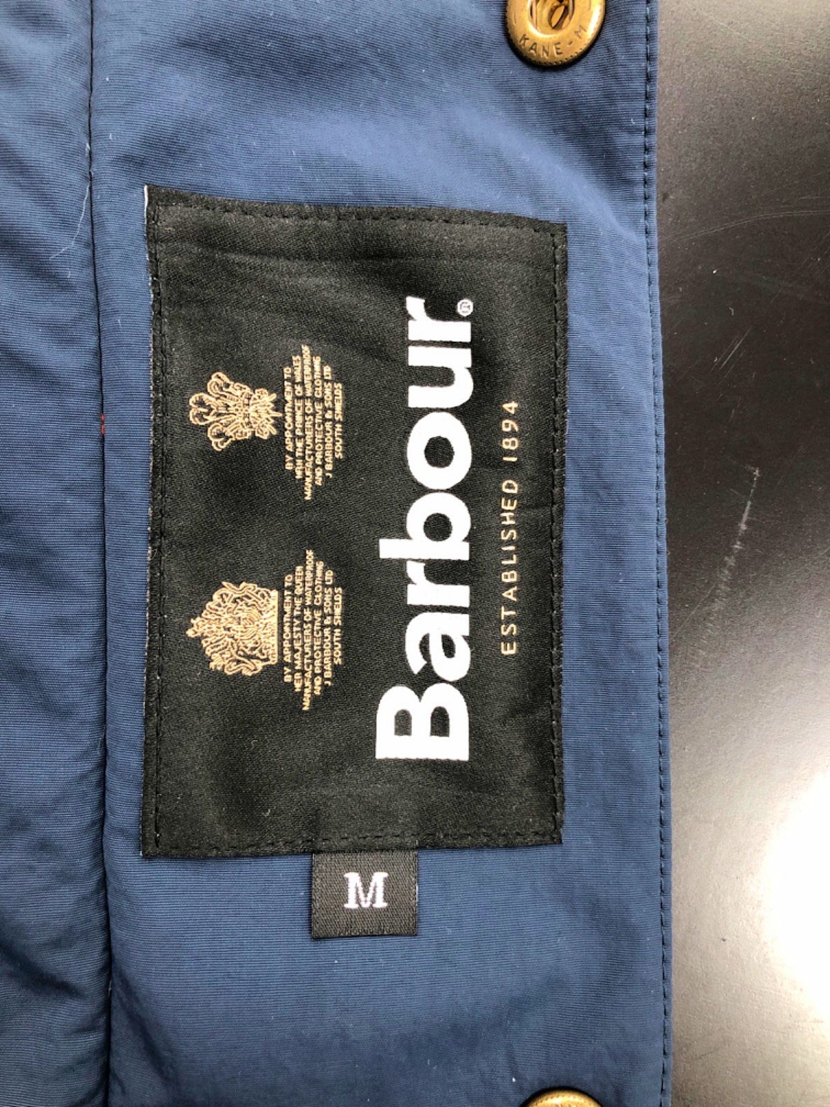 Barbour Navy Wax Jacket M