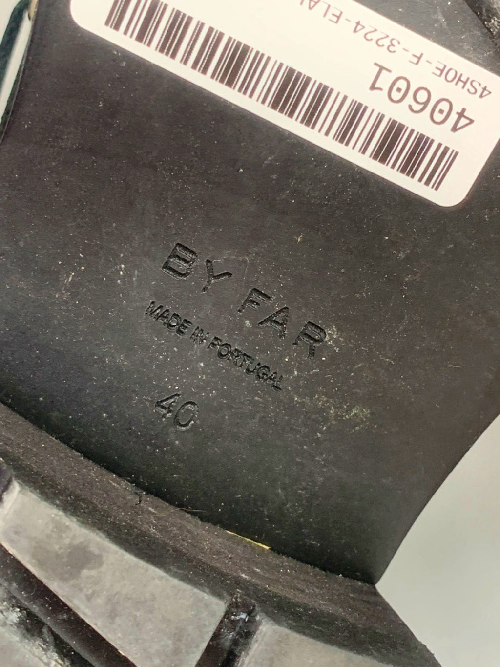 BY FAR Black Leather Platform Loafers UK 6.5 EU 40