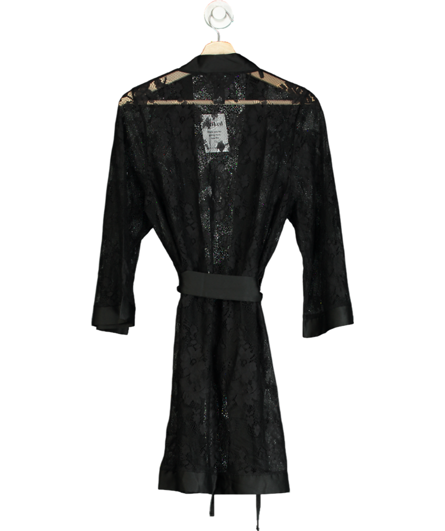 Ann Summers Black Lace Robe UK 8