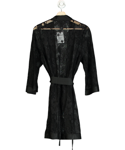 Ann Summers Black Lace Robe UK 8