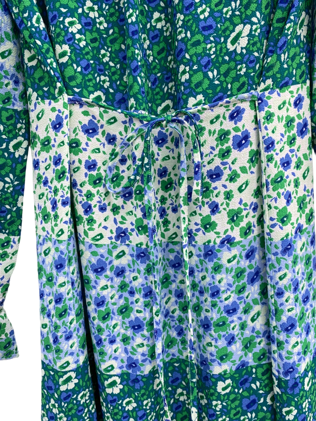 Baum Und Pferdgarten Blue Green Floral Midi Dress UK Size 10