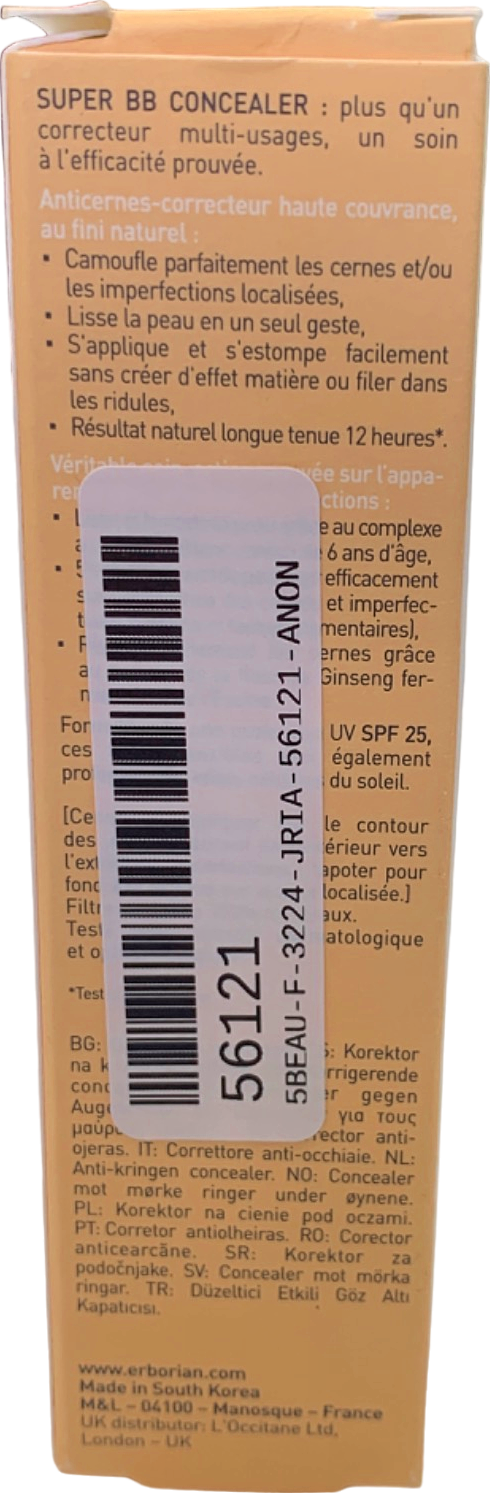 Erborian Super BB Concealer Nude 10 ml