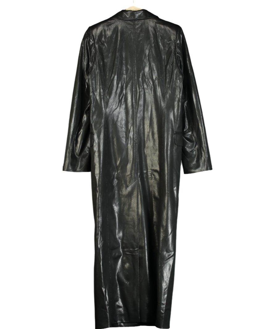 Nadine Merabi Metallic Nancy Faux Leather Coat UK S