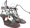 H&M Brown Kitten-heeled Strappy Sandals UK 5 EU 38