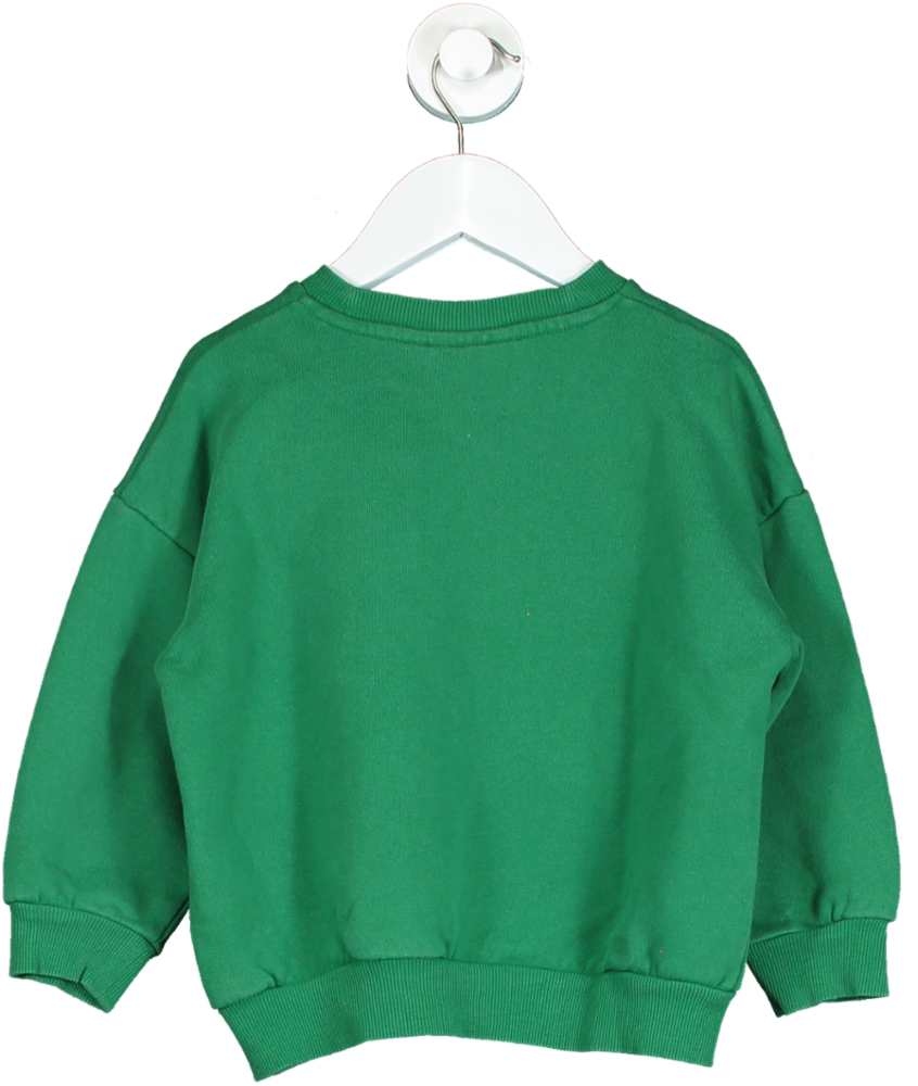 Mini Rodini Green Important Message Sweatshirt UK 4-5yrs