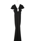 Club L Black Dana Bardot Maxi Dress UK 6