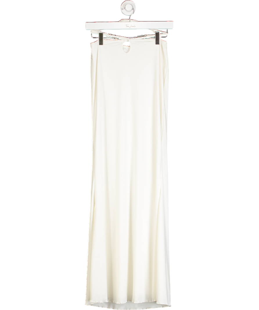 i.am.gia White Embellished Halterneck  Maxi Dress UK S/M