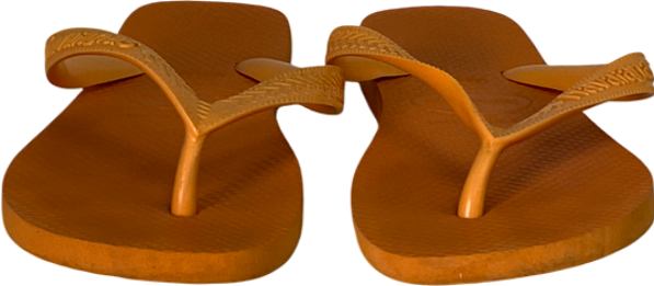 Havaianas Orange Pop Yellow Flip Flop UK 4 EU 37 👠