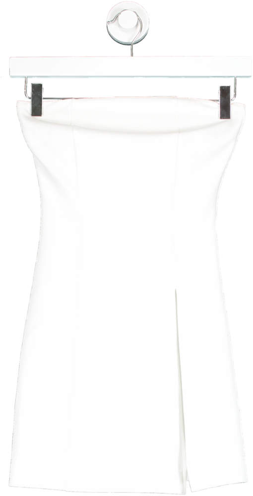 Miscreants London White Strapless Top With High Slit UK 6