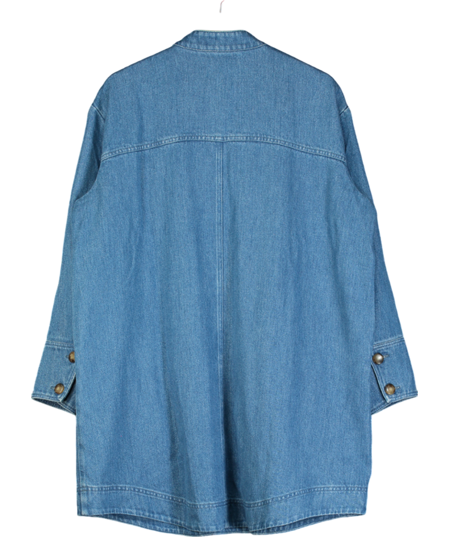 Sezane Blue Salomé Denim Dress UK L