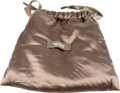 BY MARIO Brown Satin Drawtstring Pouch One Size