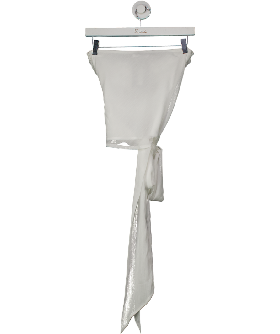 Pepper mayo White Sunlight Cascade Top UK 8