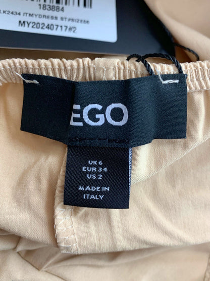 Ego Beige Strappy Dress UK 6