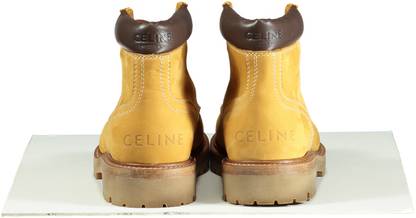 Celine Tan Kurt High Lace-up Boots with logo heel  EU 39 UK 6